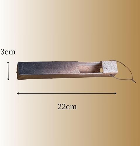 Miniatura 7 de Jarrón de flores de cerámica japonesa para decoración del hogar, jarrón de pared Shigaraki Ware 9.4 pulgadas (natural)