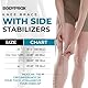 Bodyprox Kniebandage mit seitlichen Stabilisatoren und Gel-Pads für Kniescheibe, gegen Arthrose (L)
