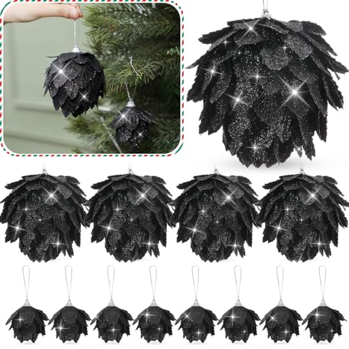 Syhood 12 Pcs Christmas Ball Ornaments Glitter...