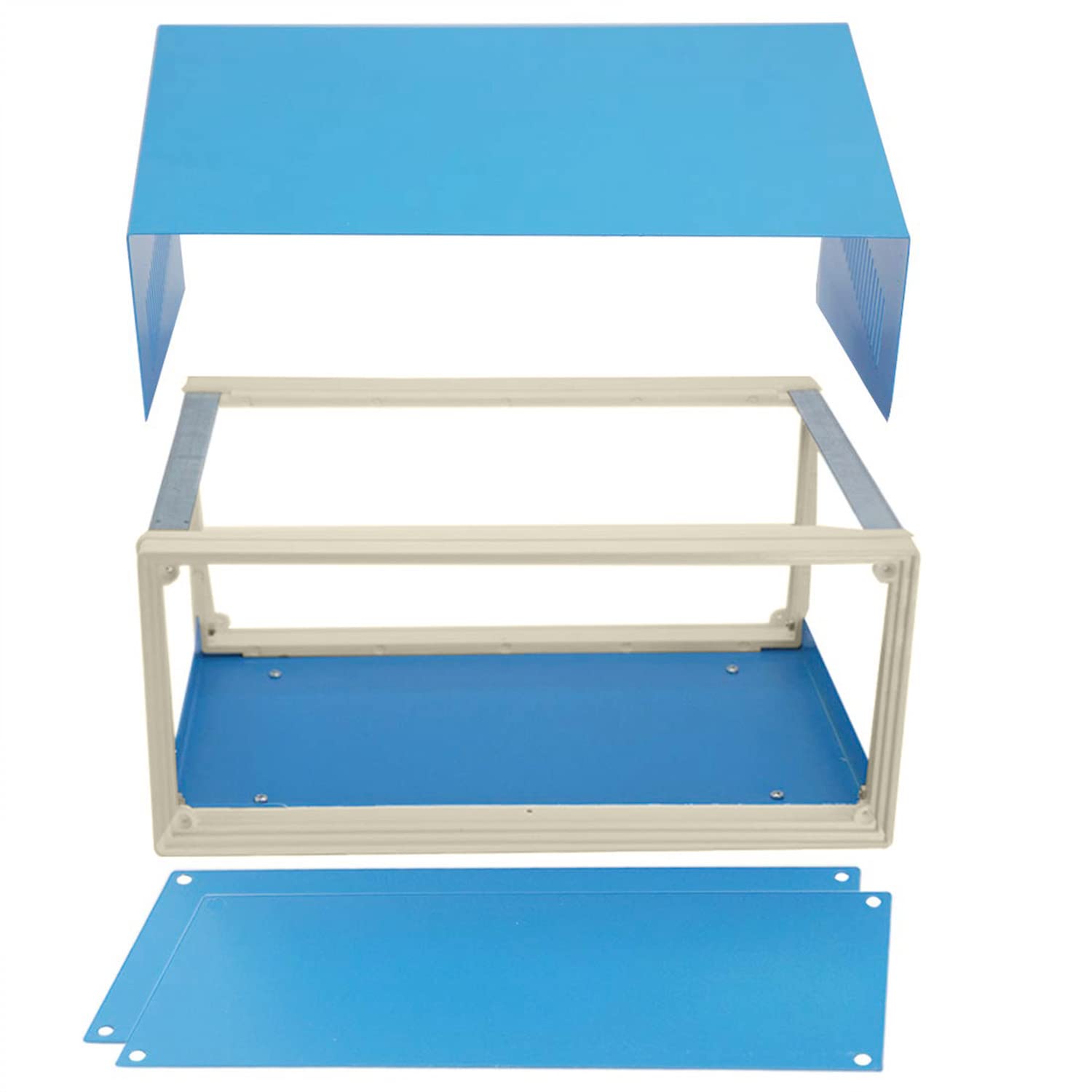 awagas 9.8″x7.4″x4.3″ Blue Metal Junction Box, DIY Project Enclosure