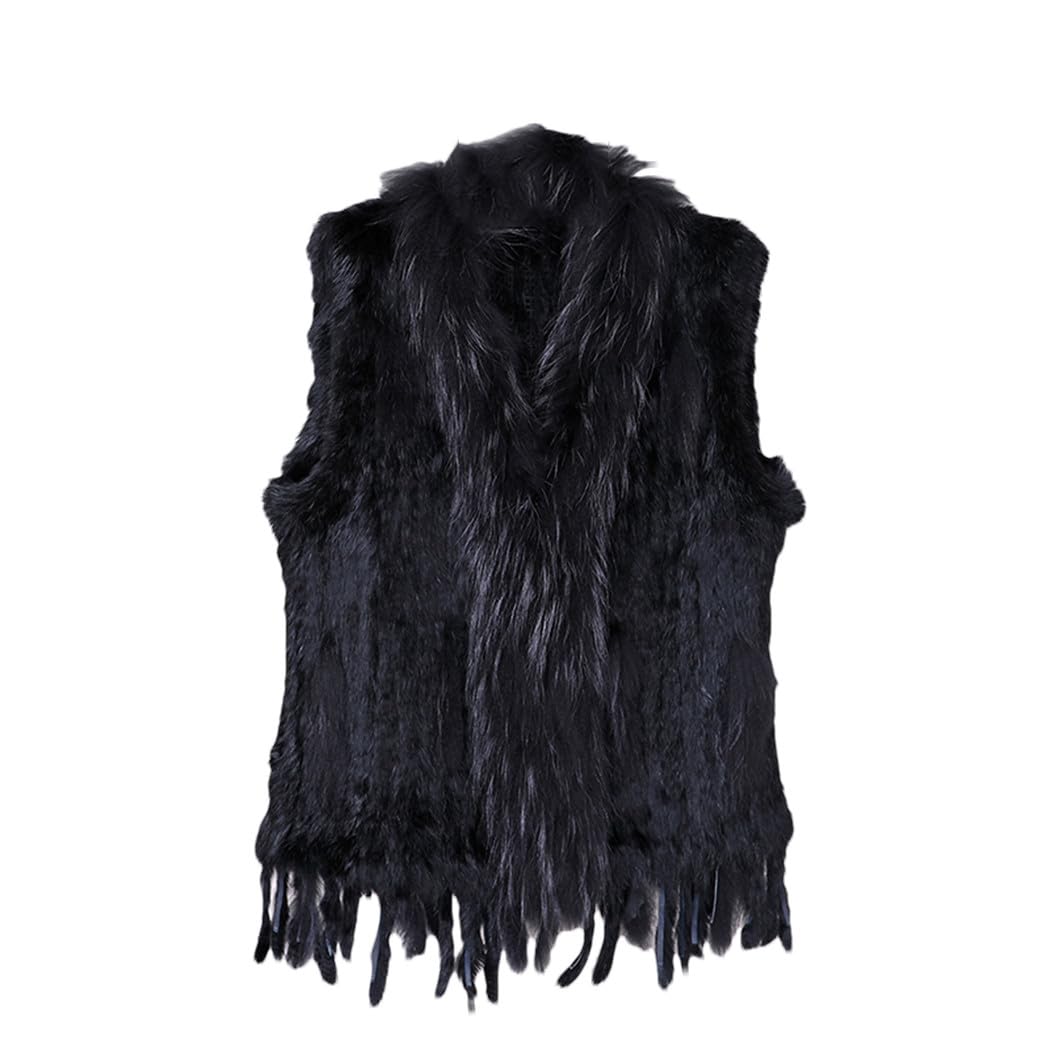 Dvbfufv Womens Vintage Fur Vest Womens Fur Waistcoat Winter Jackets