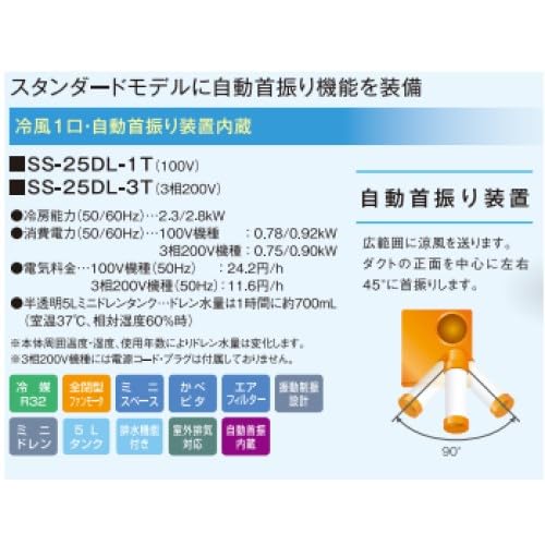 Amazon | スイデン(Suiden) スポットエアコン【環境型】1口 首振りあり