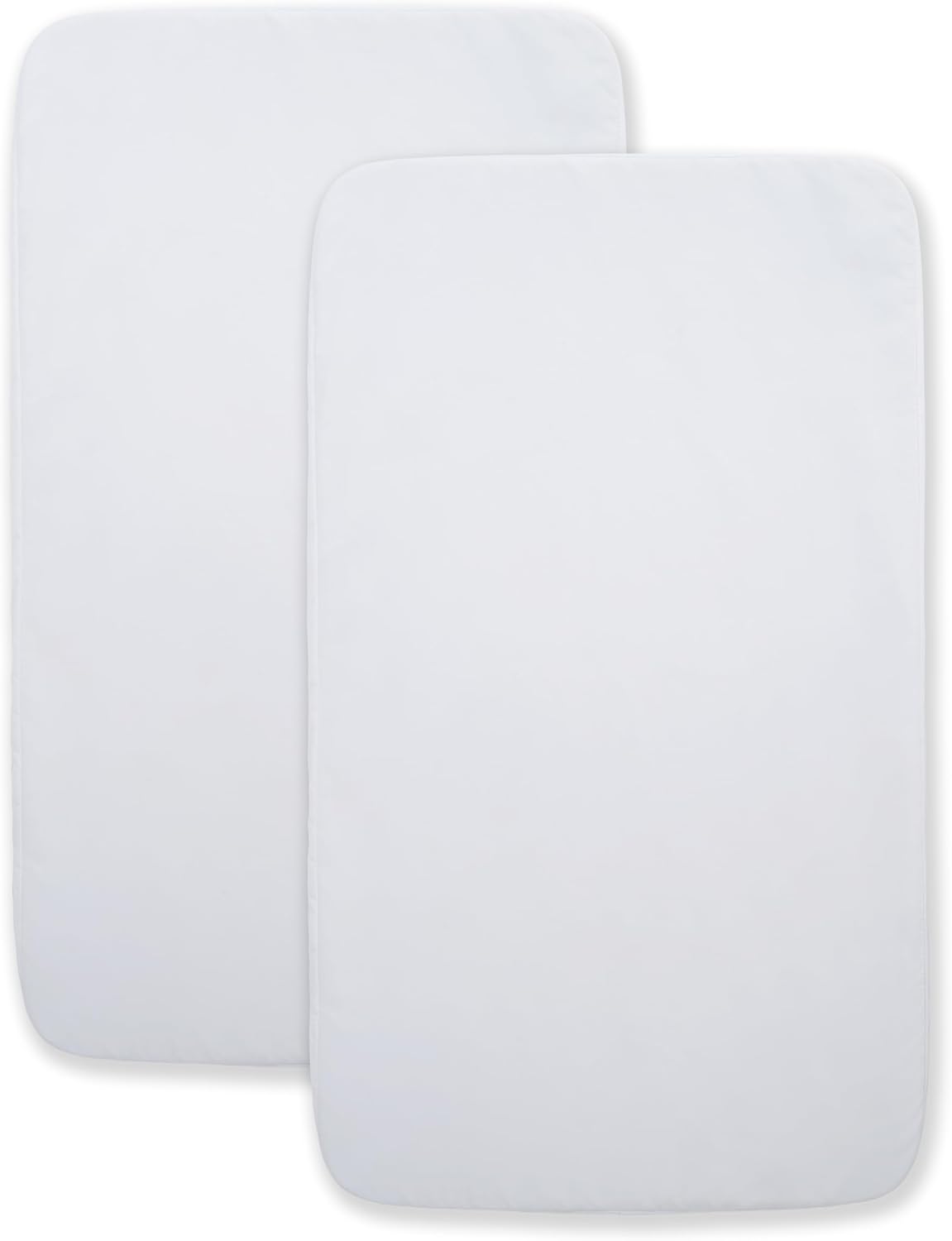 HALO BassiNest Beside Sleeper Fitted Sheets, 100% Organic Cotton, 2 Pack
