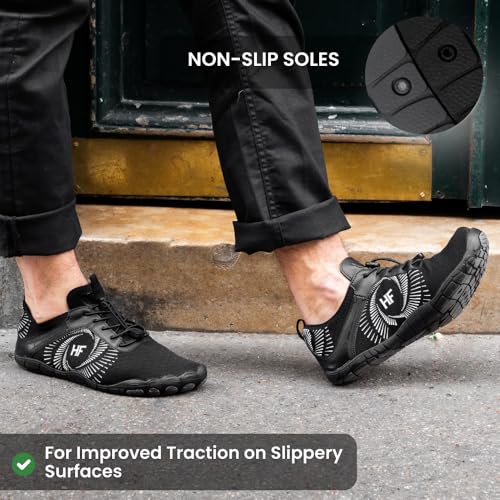 Image of Hike Footwear HF Active Barefoot Water Shoes, Wide Toe Box | Ergonomic pain-relief design, quick-dry, lightweight flexible, for hiking, walking, running, yoga & gym, watch sizing video