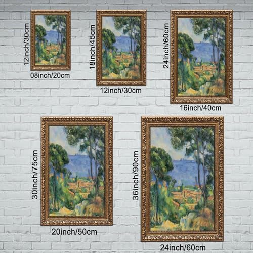 Toile de l'Estaque Paul Cézanne tableau décoration de bureau - 2