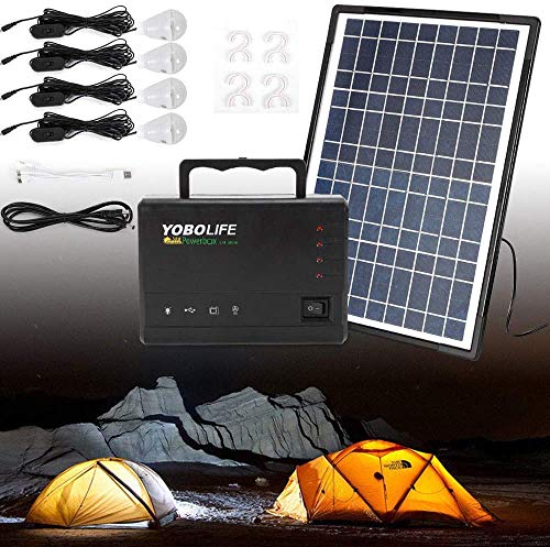 image for TBVECHI Solar Panel Power Generator Kit Portable Battery Pack Power St