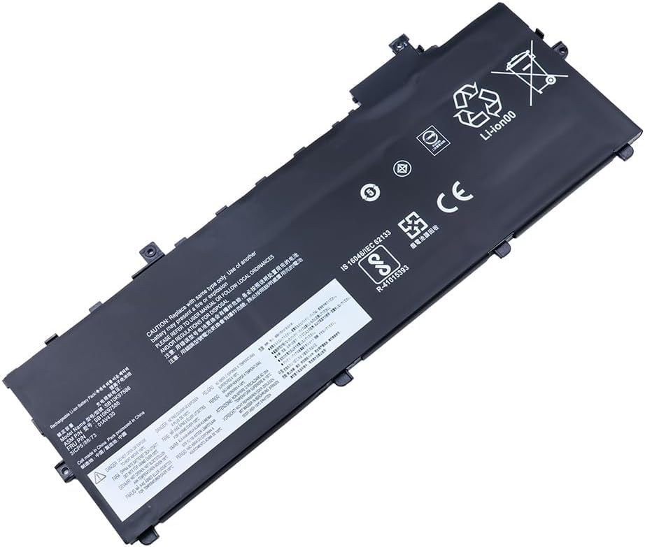 FB Replacement Notebook Battery For Lenov.o (LE 01AV430/01AV431) Li-Polymer Laptop Battery (4800mAh/55Wh/11.55V) For Lenov.o Think-Pad X1 Carbon G5/G6 5th/6th Gen 2017/2018) Black