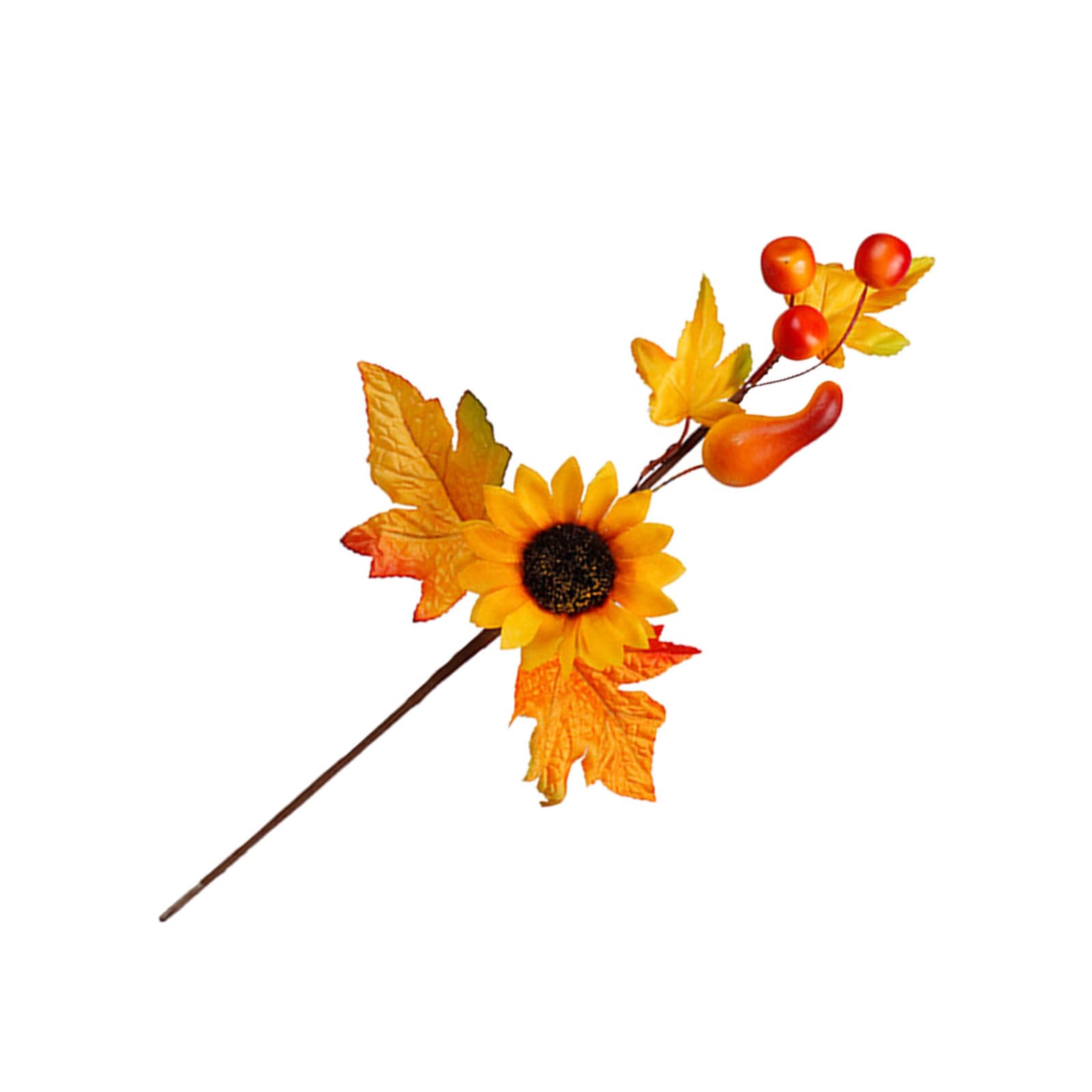 Kalttoy 2pcs Fall Harvest Decorations Artificial Maples Pumpkins Thanksgiving Centerpieces Floral Arrangements for Home Thanksgiving Table Centerpieces