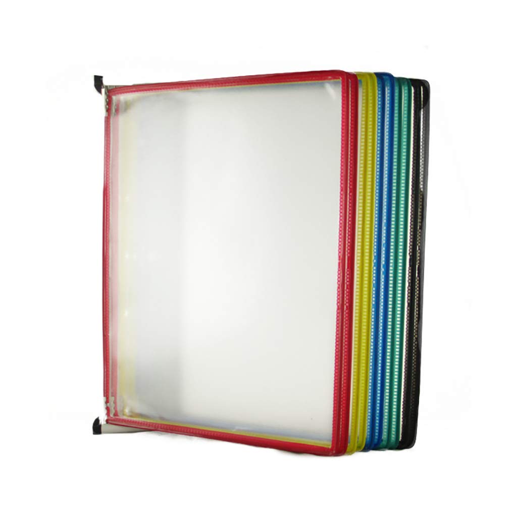 OLSKFUH Wall Mount Reference Display System, Hanging Wall File Organizer,Flip Holder, Wall-Mounted Magnetic Display,Folders,size_name-10 pages