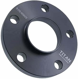 15mm 5x112 Hubcentric Wheel Spacers - Wider Stance, Increased Clearance, Fits VW Fits Audi Fits Mercedes - 15mm, 5x112, 66.56mm Hub, Single Spacer - Black