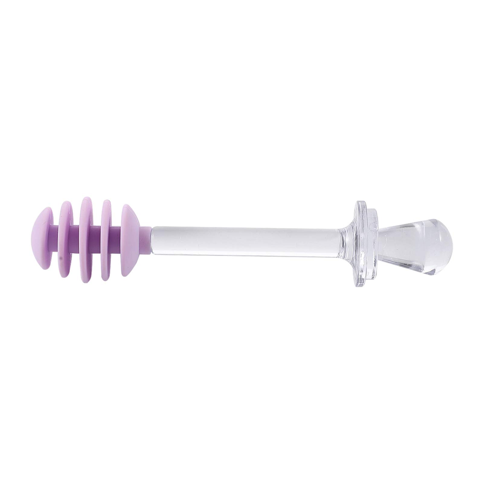 Cabilock Coffee Syrup Glass Stir Sticks Small Honey Stirrer Stick Plastic Honey Dipper Sticks Jam Dippers Syrup Stirrers for Honey Pot Purple Coffee Stir Spoons Coffee Stirrers