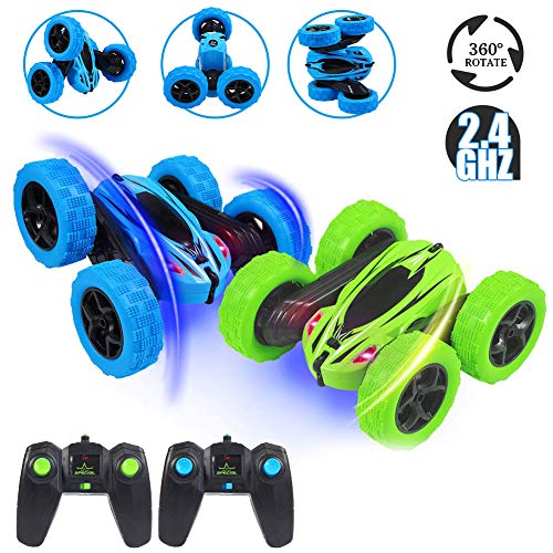Acekid RC Stunt Cars, 2 Pack Kids Remote Control Car Toys, 4WD 2.4Ghz
