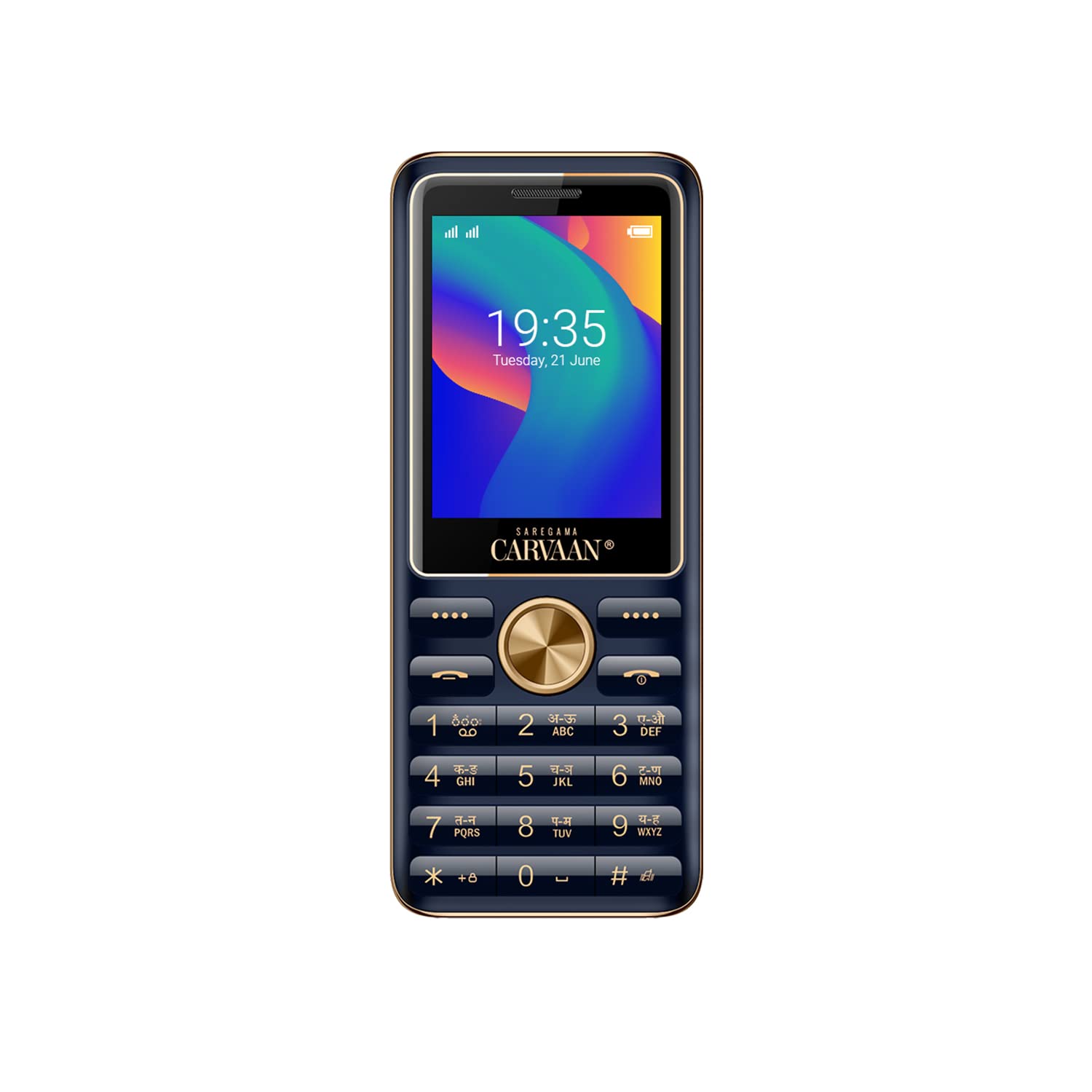 Carvaan Saregama M21 Keypad Mobile Phone - 1500 Pre-Loaded Hindi Songs, Dual Sim, 2.4 Inch Screen, 2500 mAh Battery, 2 GB Free Memory Space, Wireless FM, Bluetooth, Rear VGA Camera | Royal Blue (B0B57BJVFP) Amazon Price History, Amazon Price Tracker