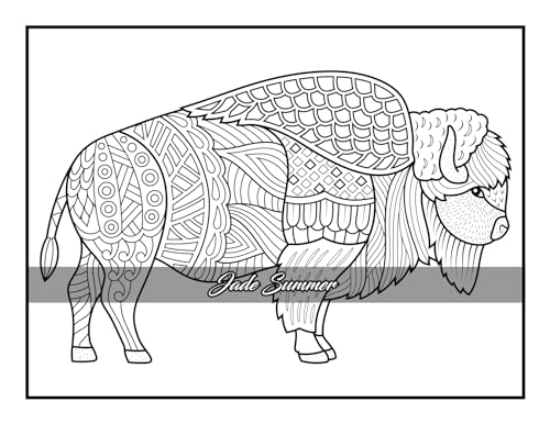100 Animals: An Adult Coloring Book with Lions, Elephants, Owls, Horses, Dogs, Cats, and Many More! - Image 42