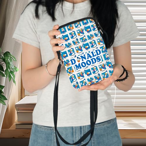 WZMPA Funny Duck Crossbody Bag Duck Lover Gift Duck Moods Shoulder Bag Cartoon Duck Merchandise3