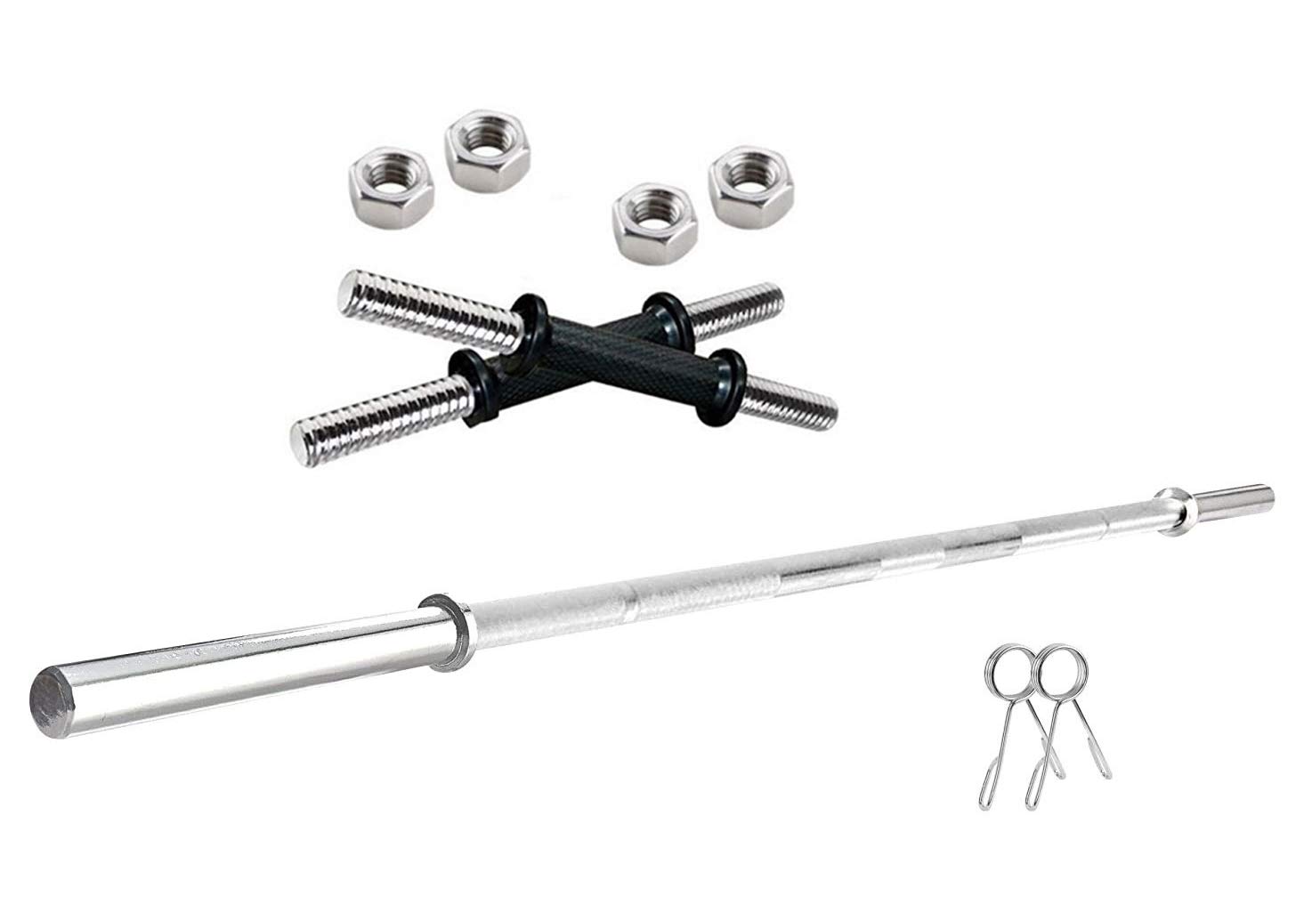 Buy Musclen Fitness Fitness Weight Lifting Rod, 25mm Gym Rod, Chrome