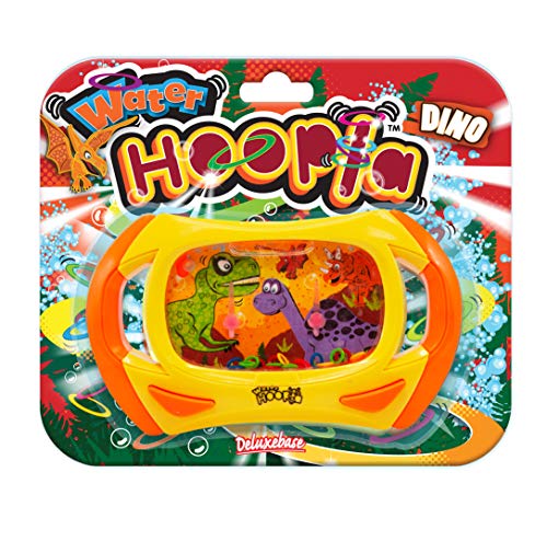 Water Hoopla - Dinosaur from Deluxebase. Jurassic Retro Toys Water Handheld Game. Ring toss Hand held Mini Arcade Games for Kids and Adults