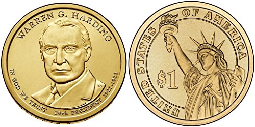 2014 P Warren G. Harding, 25-coin Bankroll of Presidential Dollars