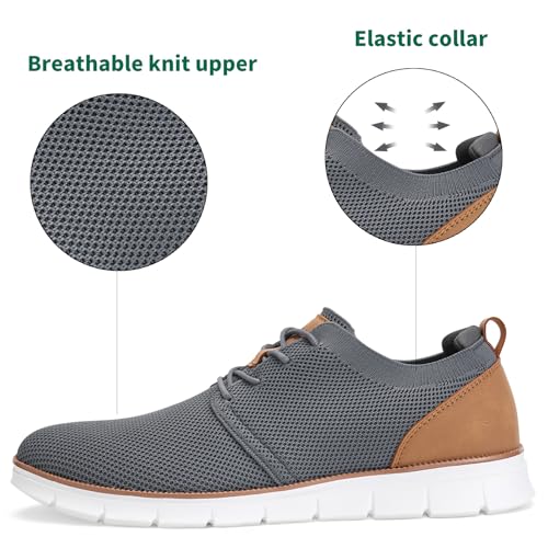 LEZTA Men's Casual Dress Shoes Sneakers Business Lightweight Oxfords Arch Support Walking2
