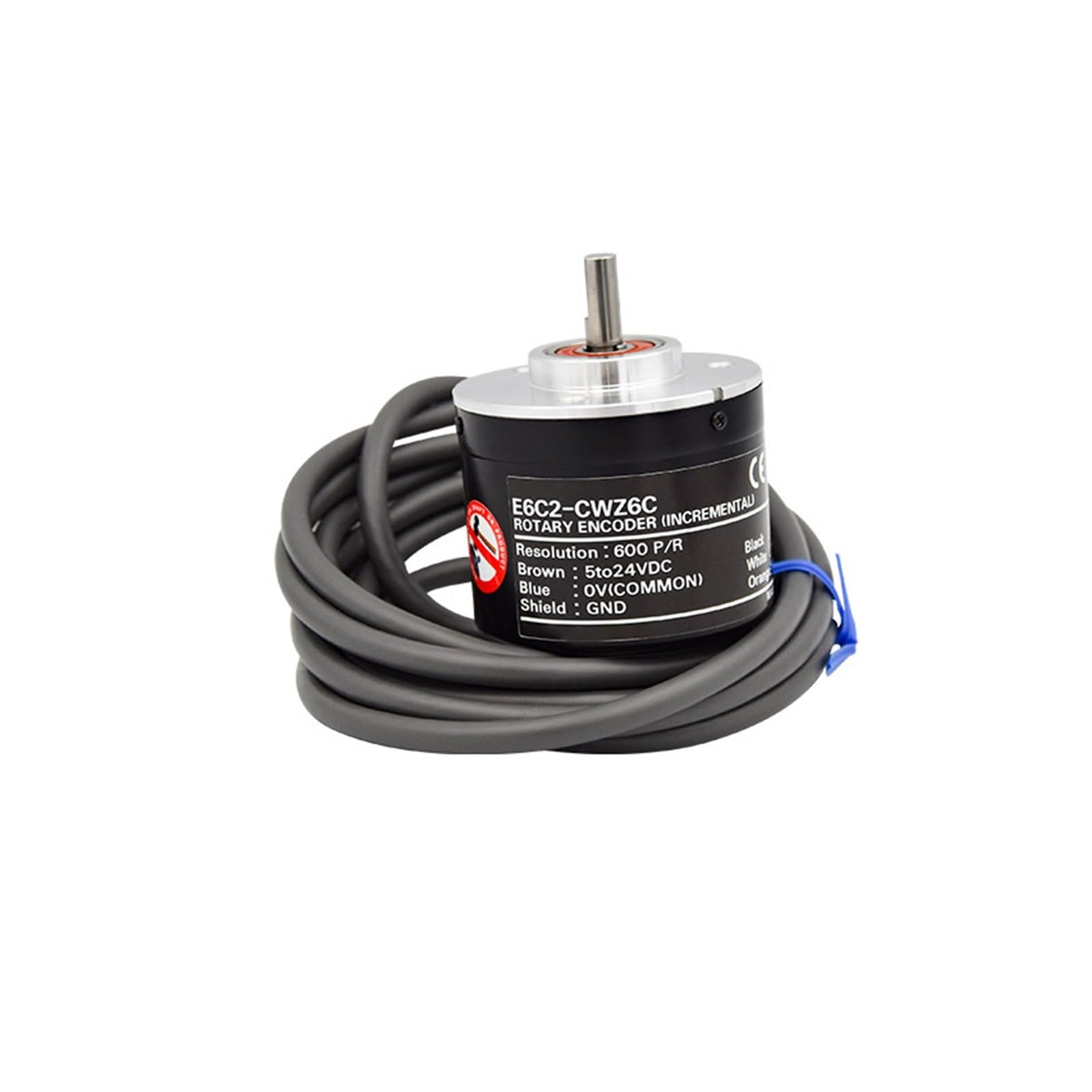 Encoder Rotatorio, E6C2-CWZ5GH-10PR 20 30 40 50 60 100 360 500 1024 1200 2500 3600 5000P/R Codificador Fotoeléctrico Codificador Incremental Giratorio Óptico(300PR)