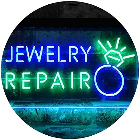 ADVPRO Jewelry Repair Shop Dual Color LED Neon Sign Green & Blue 12 x 8 Inches st6s32-i3871-gb Cover