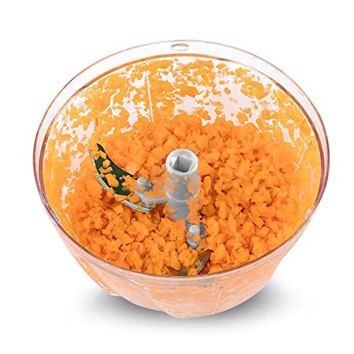 Mini Processador Triturador de alimentos Manual a Corda 3 Lâminas - UD002