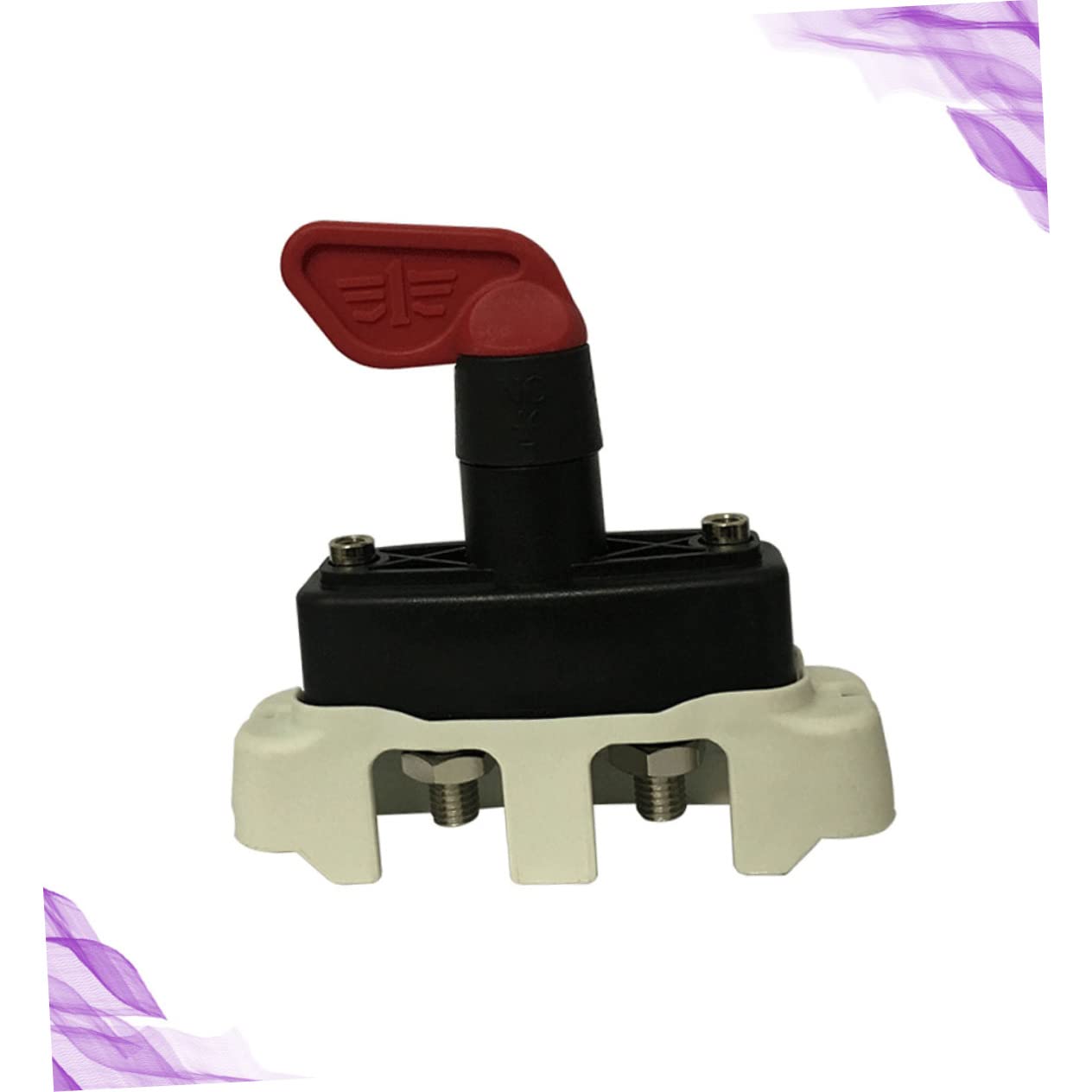 Cabilock 1Pc Battery Isolator Switch Flame Resistant Electric Disconnect Button for Car Boat Van Truck Rv Motorcycle Heat Resistant Easy to Install Prevents Electric Leakage