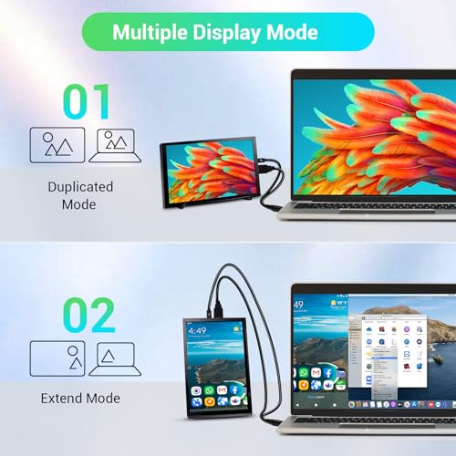 Image of 8 Inch Mini Monitor, Small HDMI Screen Display,1280 * 800 Resolution Portable Monitor for PC Laptop Compatible with Raspberry Pi Game Consoles