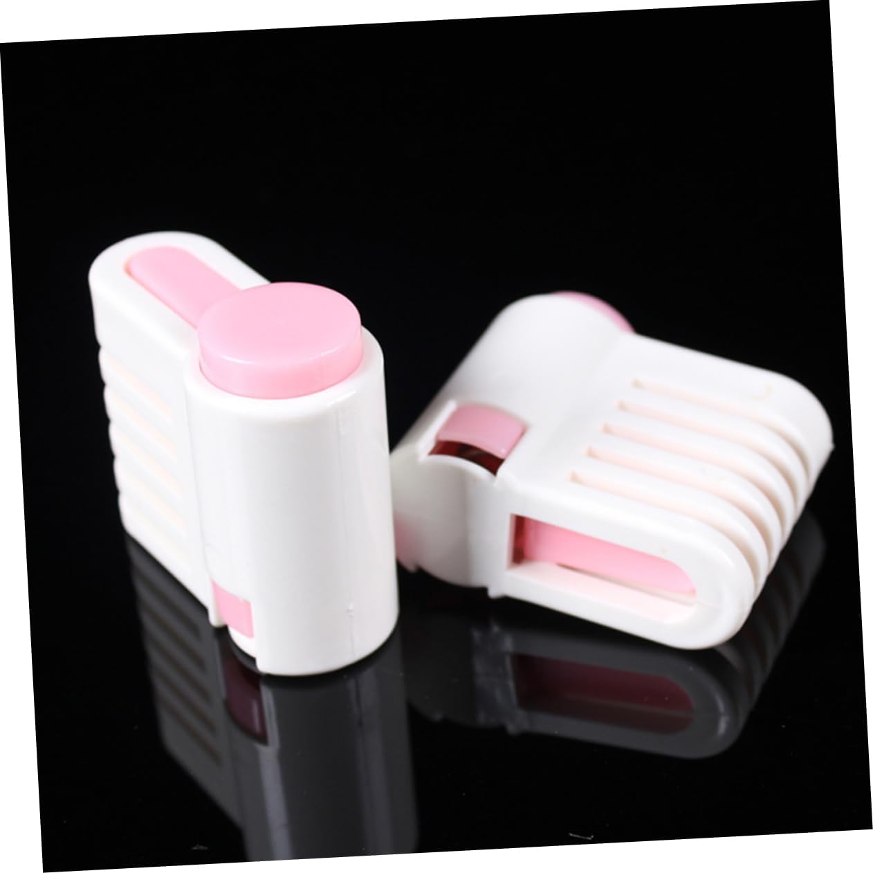 Alipis 4 Pcs Adjustable Cake Slicer with Stainless Steel Clamp DIY Stratification Leveler for Uniform Cake and Toast Cutting Lightweight Pink Kitchen Tool Up