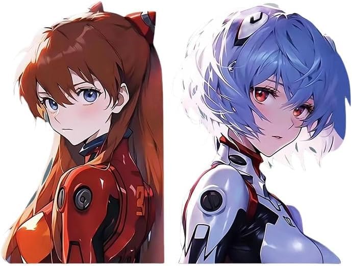 ラジオエヴァ　ノベルティ　アスカ レイ ステッカー2枚 エヴァ 式波・アスカ・ラングレー ミニステッカーセット [EVANGELION