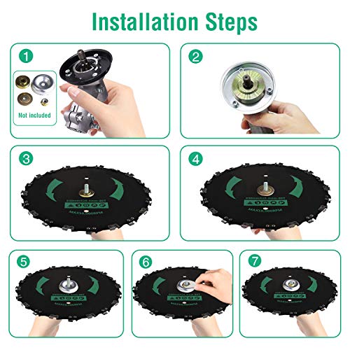 NJesBaa Chainsaw Tooth Brush Cutter Blade 9