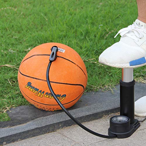 Bomba de pé BESPORTBLE com barômetro de alta pressão mini bomba de piso de pneu de bicicleta de liga