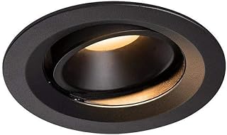 Numinos DL M - Foco led empotrable para techo (2700 K, IP20, giratorio, 40°, 1460 lm, UGR 20), color negro