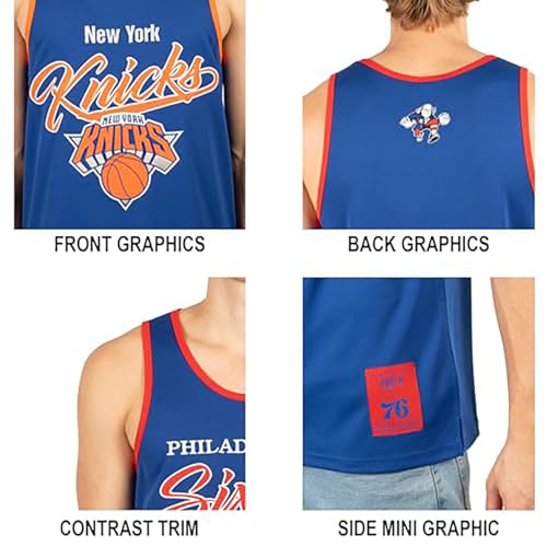 Image of Ultra Game Men's NBA Official Super Soft Jersey Tank Top Muscle T-Shirt