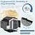Bezseller 8x10 Resin Storage Shed with Floor Double Doors, Waterproof Outdoor Plastic Shed for Backyard, Garden Tools & Patio Furniture – Easy Assembly, Maintenance-Free Resin Shed, Grey