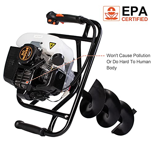 image for DC HOUSE Gas Auger Post Hole Digger 52CC 2 Stroke Earth Digger Gas Pow