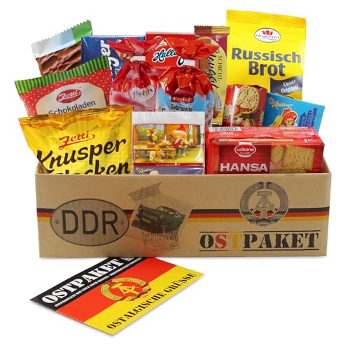Ostpaket Süße Verführung klein mit 13 Produkten Spezialitäten Spezialitätenpaket Geschenkset Ostprodukte DDR Geschenkidee