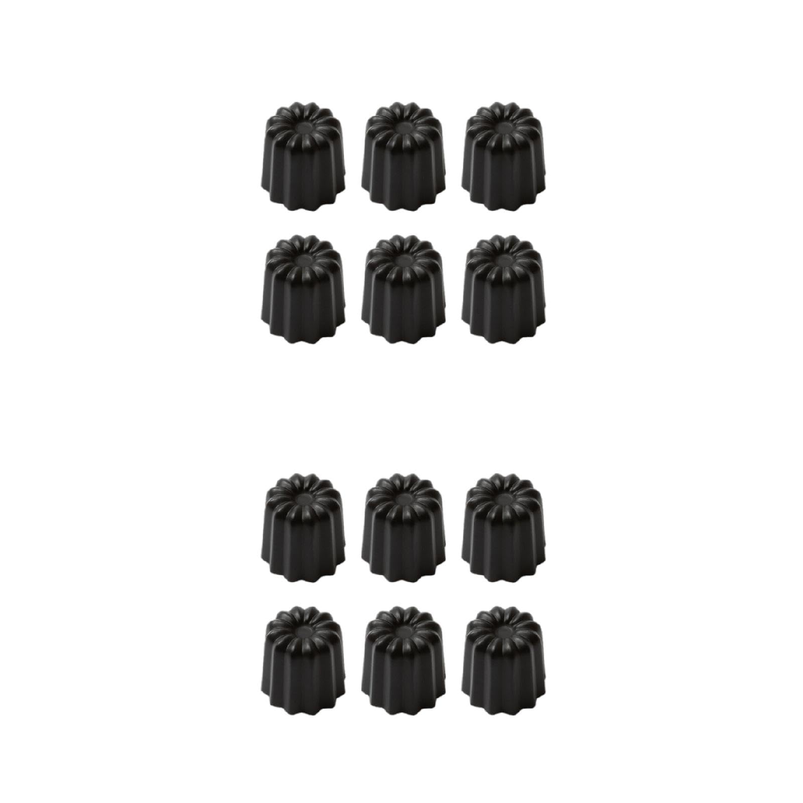 6 x antihaftbeschichtete Kanelen-Kuchenformen, Dessert, Muffins, Backwaren, Aluminiumlegierung, Cupcakes, Backwaren für Kochbegeisterte, kreative Kochutensilien