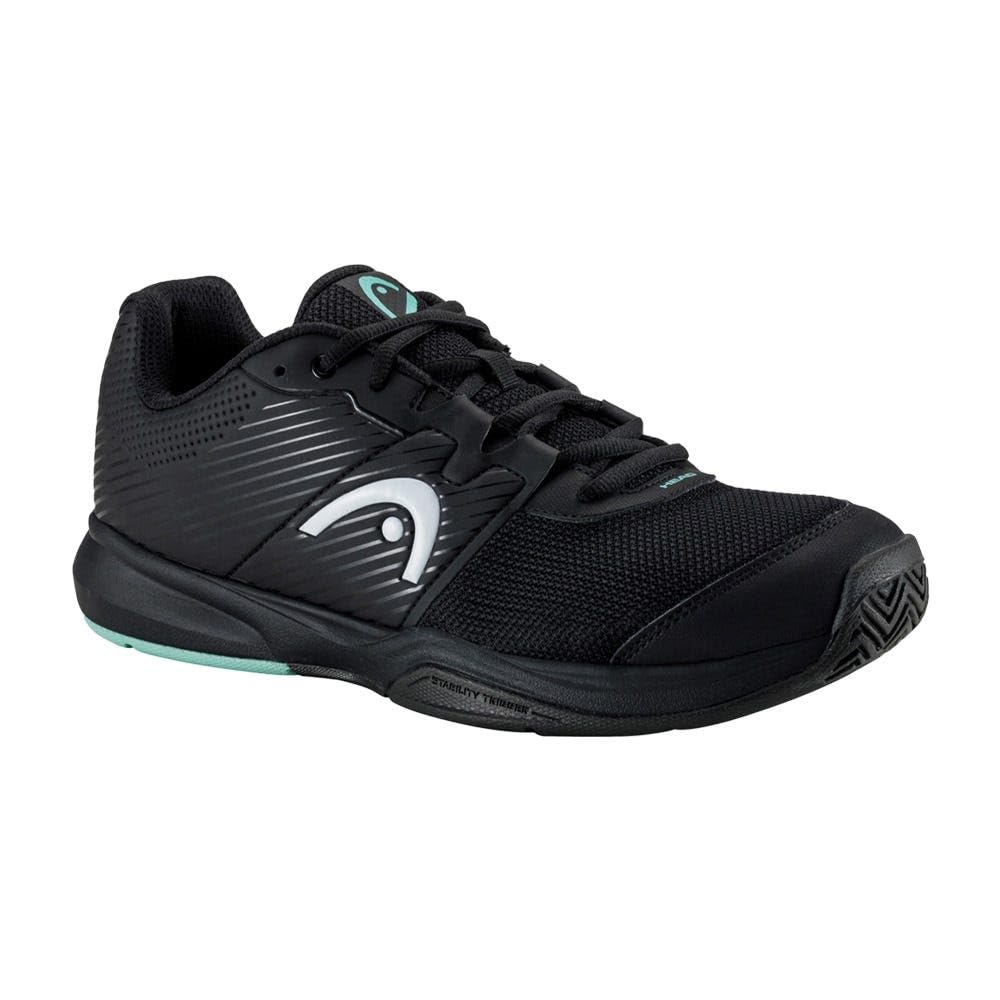 HEAD Revolt Pro 4.0 Junior Tennis Shoes (Black/Teal) Size UK-4