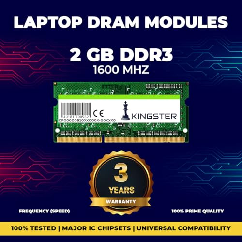Image of 2GB DDR3 1600MHz Desktop RAM (Memory) U-DIMMDT PC3-1600 Single Channel Memory