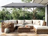 PHI VILLA 13ft Double-Sided Rectangle Patio Umbrella