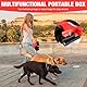 Mineup Doppelleine für 2 Hunde, 3 M Automatische Hund Versenkbar Leine, Doppelleine mit Licht, Doppelte Einziehbare Hundeleine, Hundeleine für Zwei Hunde bis zu 10kg Gewicht, Kein Verheddern