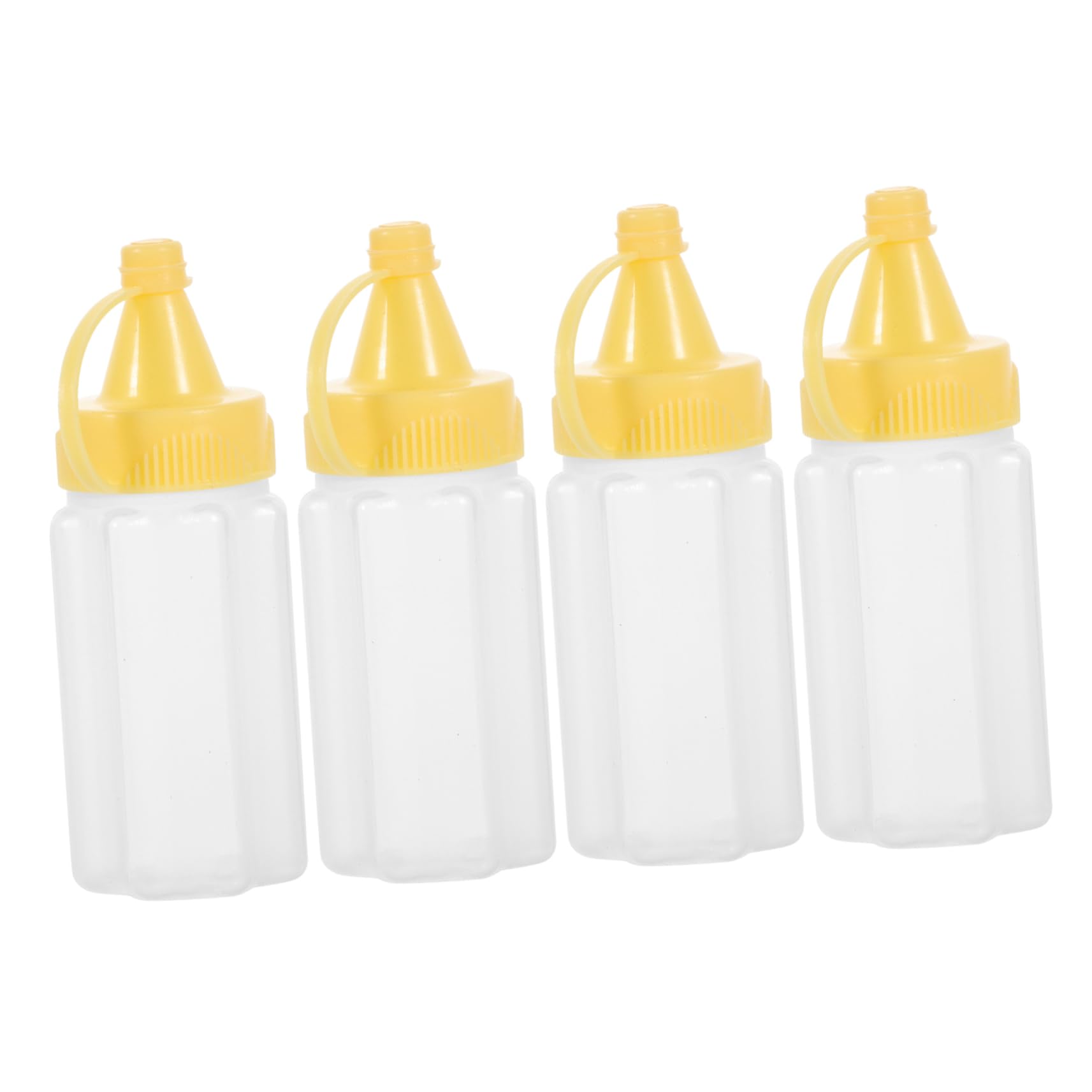 CIYODO 12 Pcs Mini Sauce Squeeze Bottle Squeeze Bottles Mini Ketchup Squeeze Bottle Salad Dressing Dispenser Bottle Small Mustard Bottle Squeeze Bottle for Mustard Pp Yellow