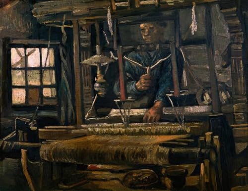 Toile Van Gogh Am Webstuhl 60x90cm pour décoration murale de salon