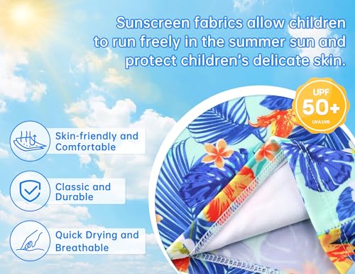 Image of Girls Tankini Swimsuit UPF50+ Ruffle 2 Piece Bathing Suit Full Coverage Kids Swimwear Ages 2-14 Years