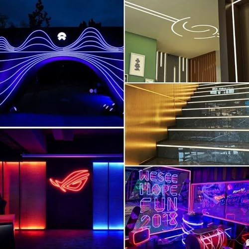 Tubo flexible de silicona para tiras LED que elimina los puntos de luz y suaviza el neón F2014 7
