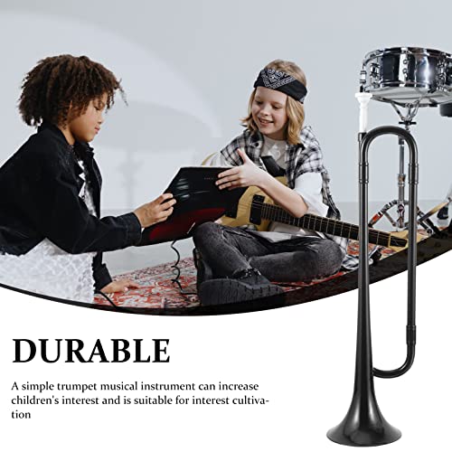 Vaguelly Children Plastic Trumpet Instrument B- Flat Trumpet With Mouthpiece Kids Music Instrument For Toddler Student Beginner #TOP4