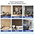 PIWA Acoustic Wall Panels 47” x 12” 4 Pack, Wood Panels for Wall with Sound-Absorbing Core MDF Surface, Sound Dampening Slat Paneling for Interior Decor, Home, Office and Gaming Room (Dark Walnut)
