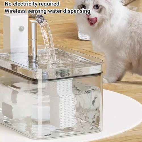 Fuente de agua para gatos automática y con batería miniatura 3