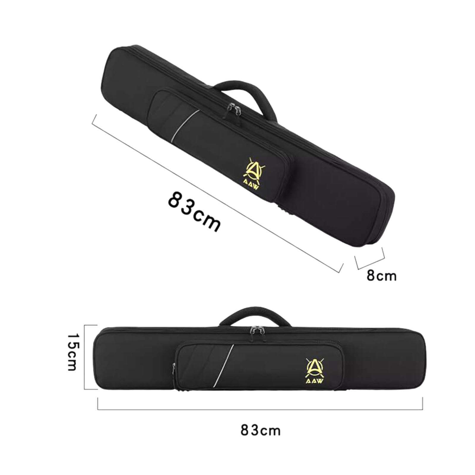 Funda de Transporte para Palo de Billar de 7 Agujeros, Bolsa para Tacos de Billar 1/2, Funda para Tacos de Billar 3x4, Bolsa de Transporte Gruesa de 3